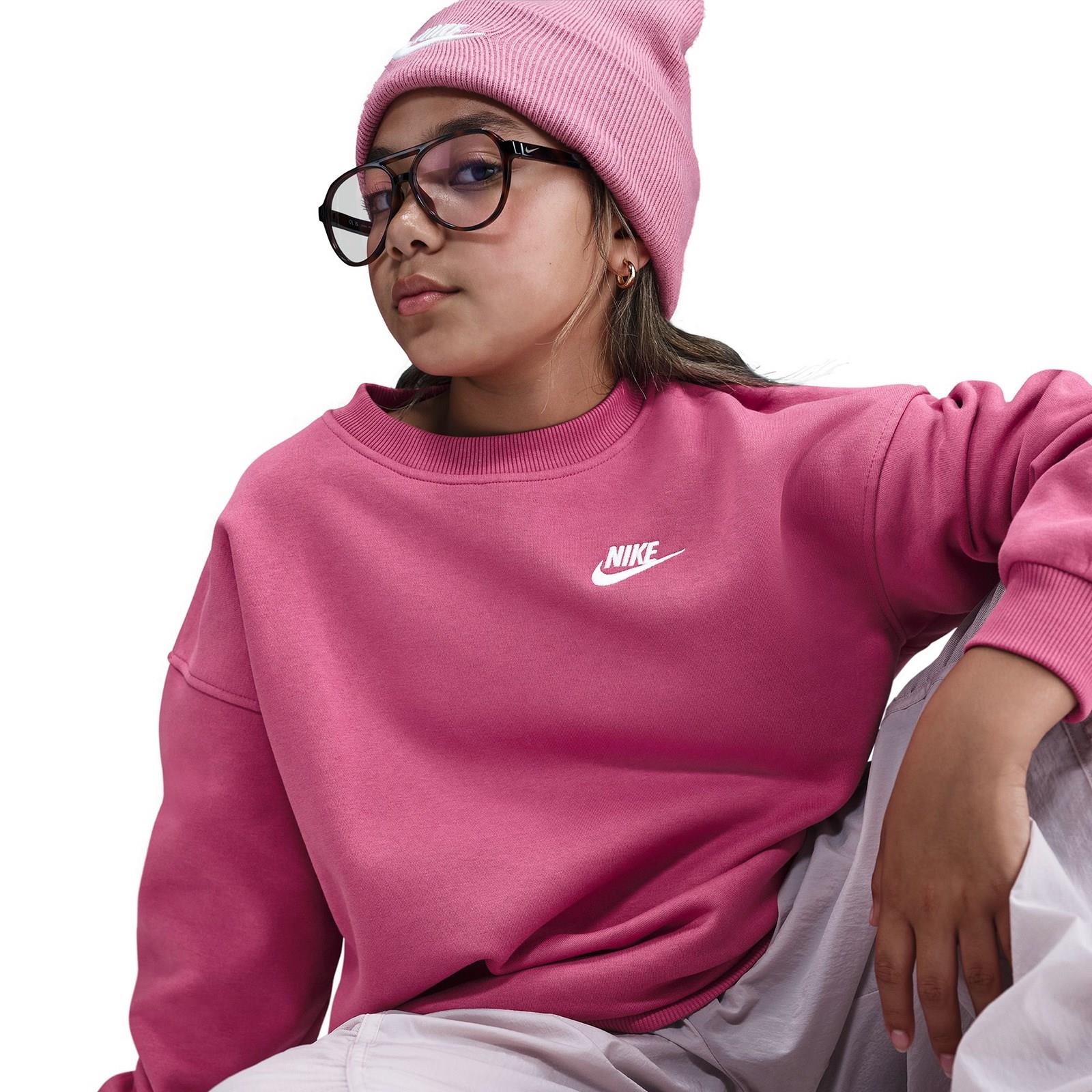 10226-nike-sportswear-club-fleece-kids-oversized-sweatshirt-3.jpg Nike Sportswear Club Fleece Kids Oversized Sweatshirt