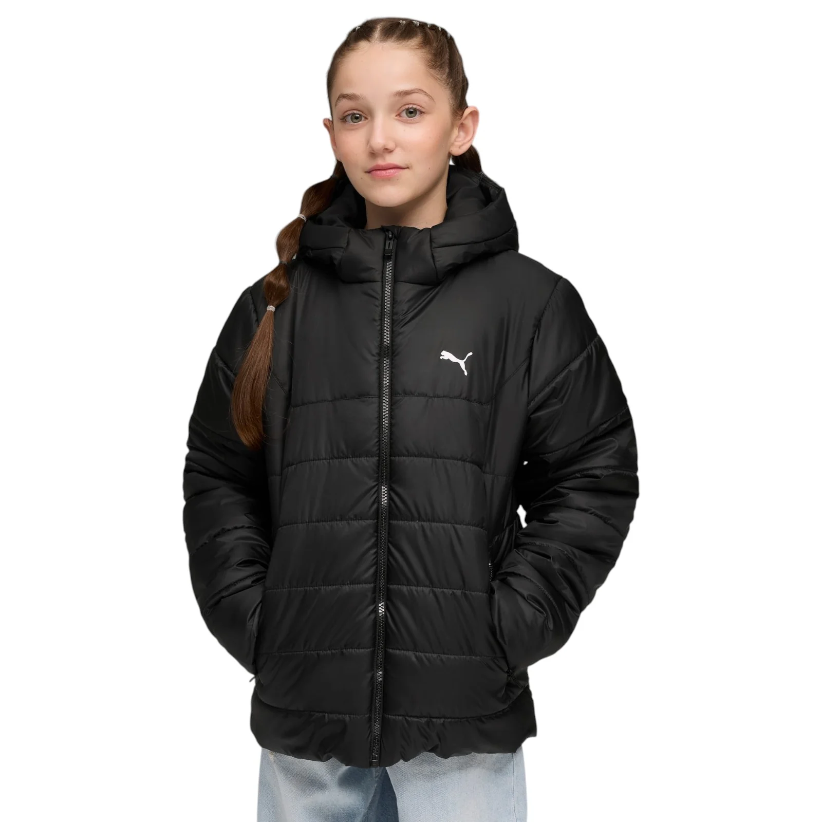 Puma Essentials Kids Full-Zip Padded Hooded Jacket