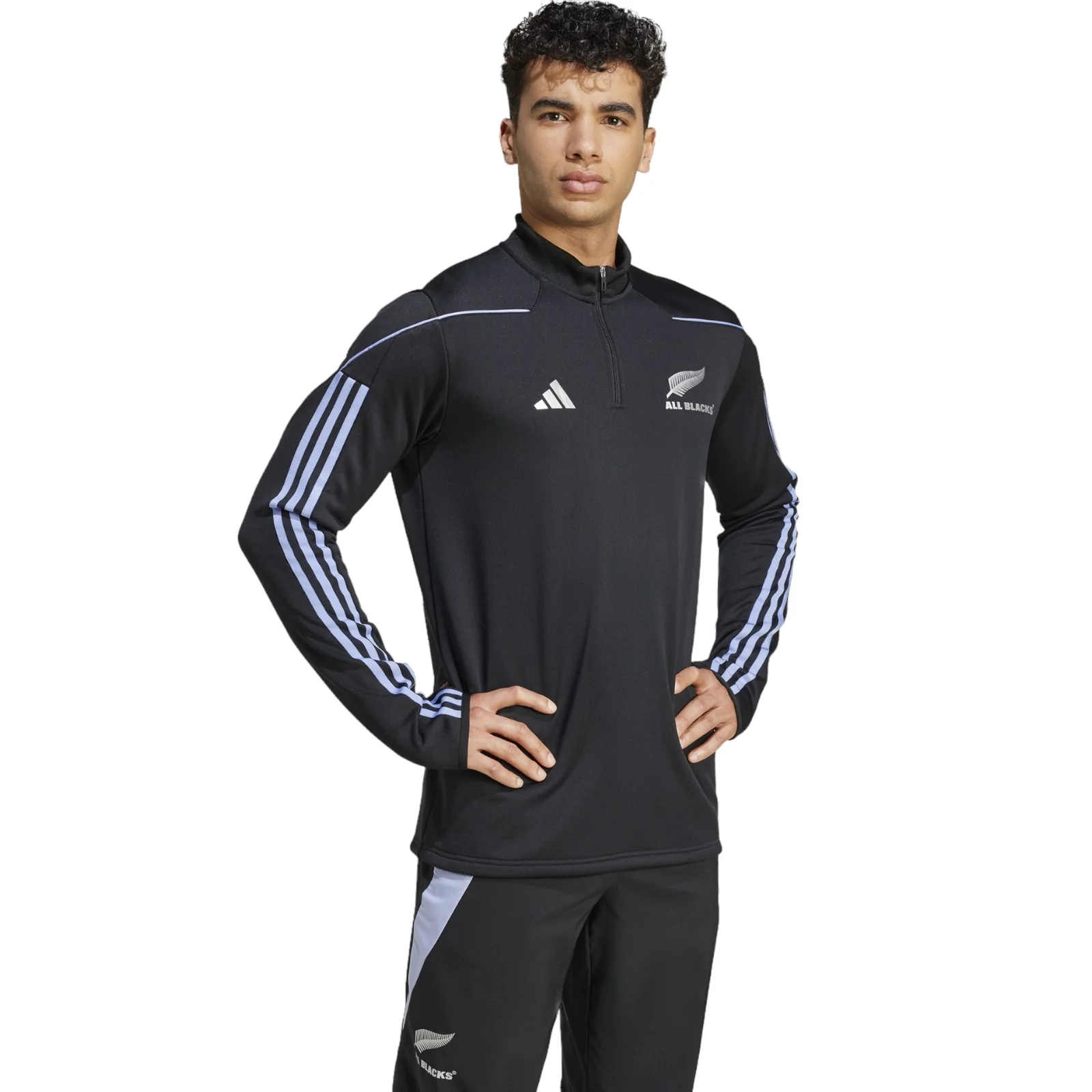 adidas All Blacks 1/4 Zip Fleece Top