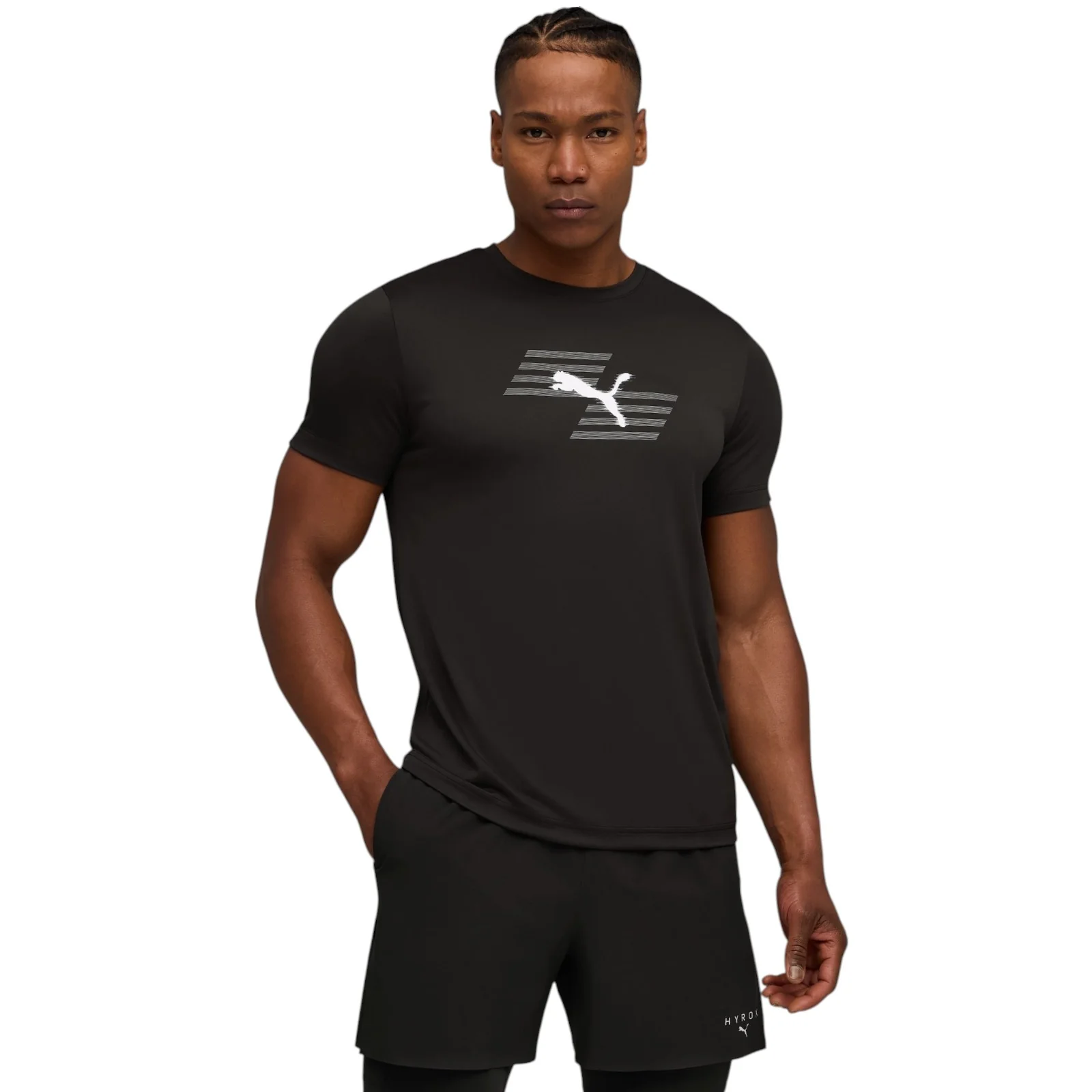 PUMA x HYROX Mens Short Sleeved Graphic Training T-Shirt