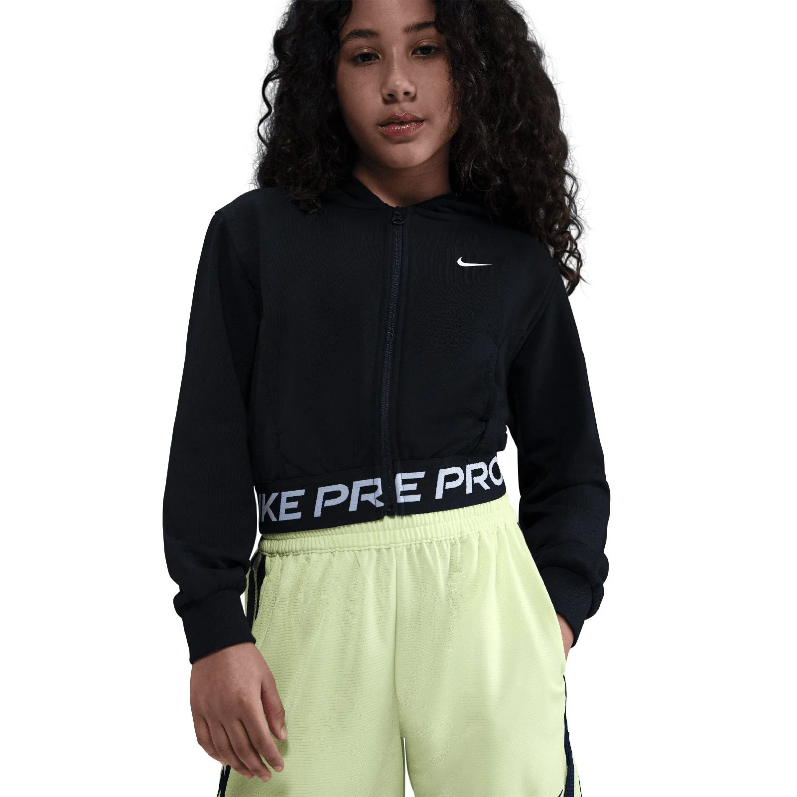 Nike Pro Fleece Kids (Girls) Dri-FIT Full-Zip Hoodie