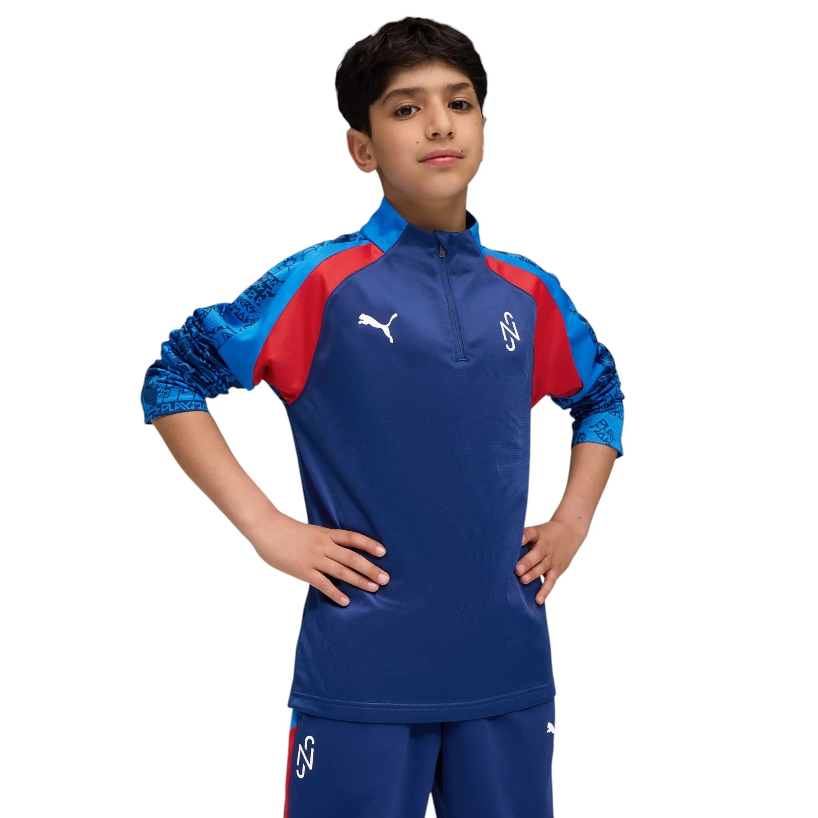 Puma Neymar Jr Playmaker Kids Half-Zip Football Top