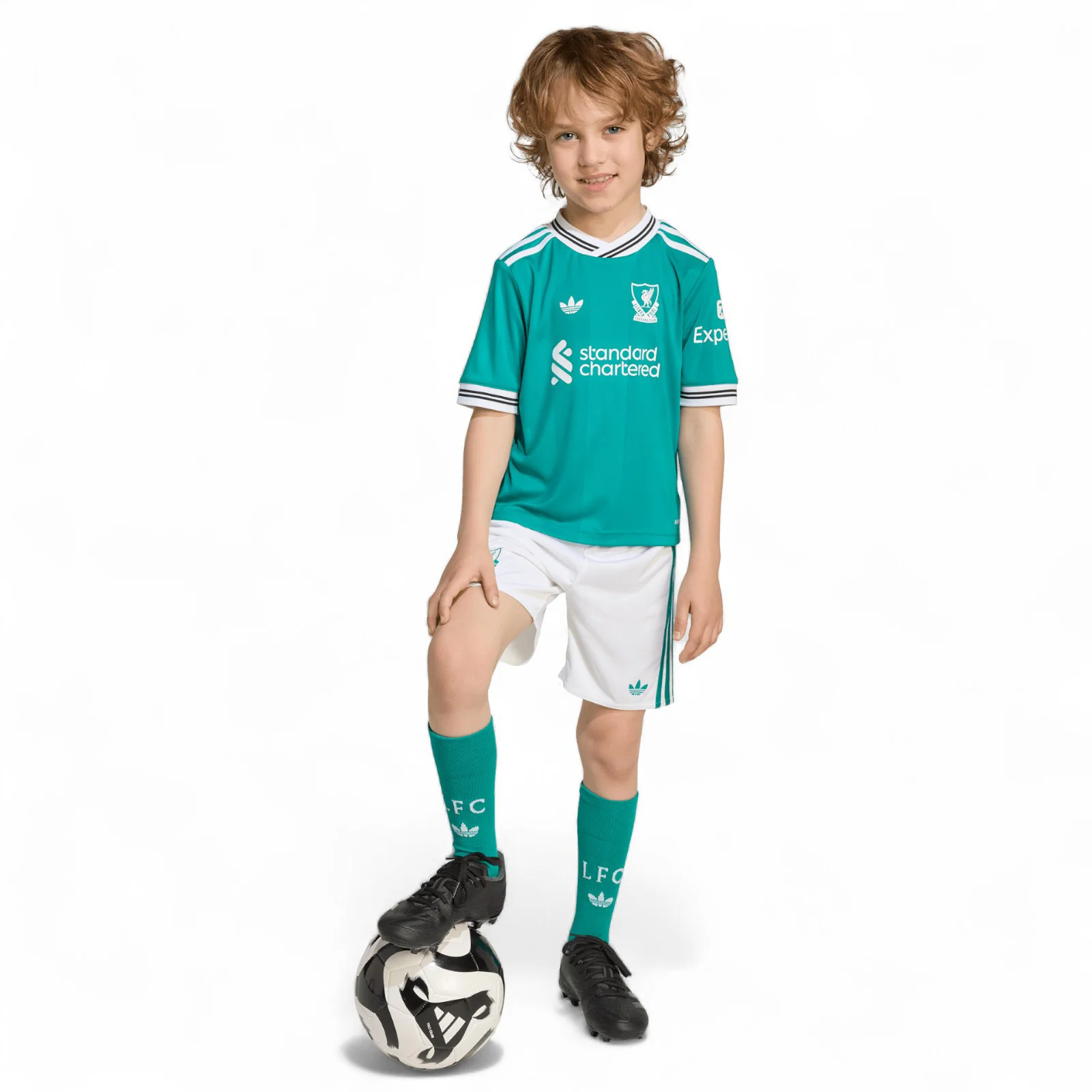 adidas Liverpool Football 2025/26 Mini Kids Third Kit