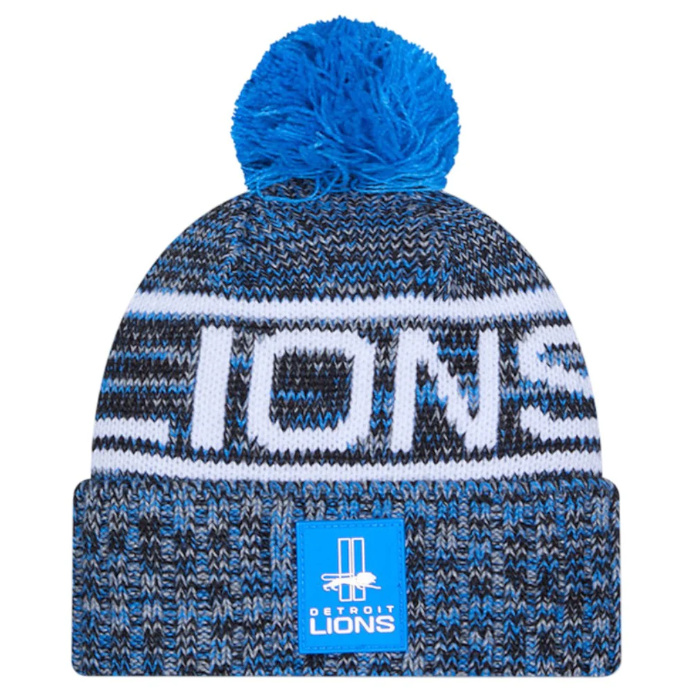 New Era NFL 25 Lions Bobble Hat Blue