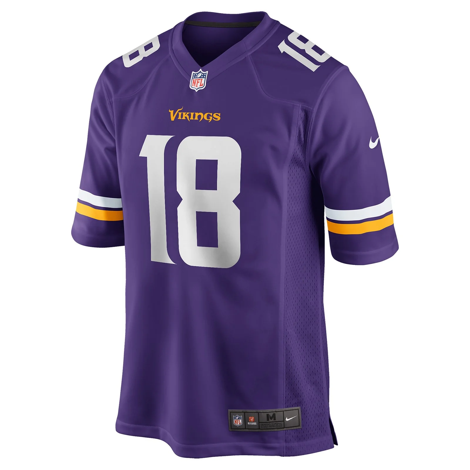 Nike NFL Vikings Jefferson 18 Home Game Jersey