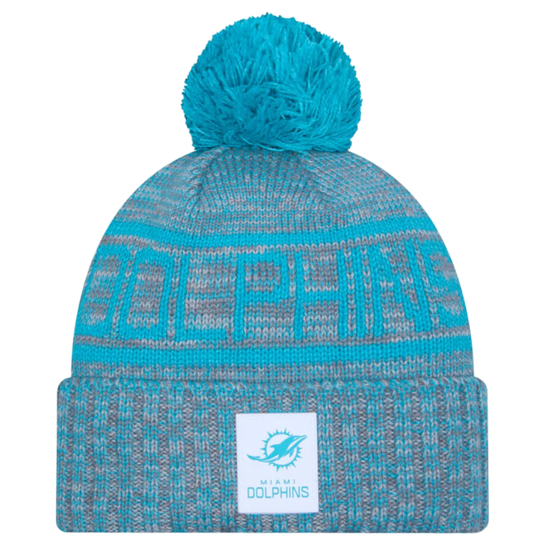 New Era NFL 25 Dolphins Bobble Hat Green