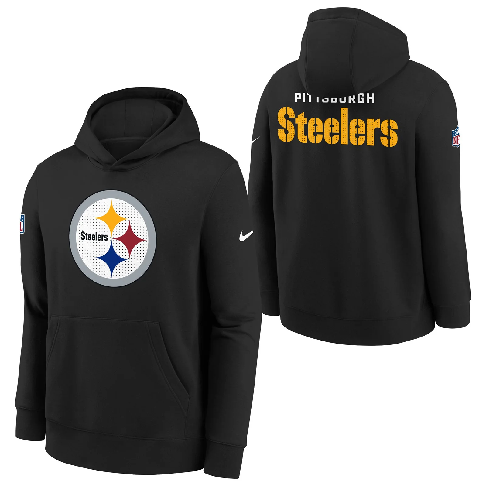 14235-nike-steelers-fleece-kids-hoodie-black-3.webp Nike Steelers Fleece Kids Hoodie - Black
