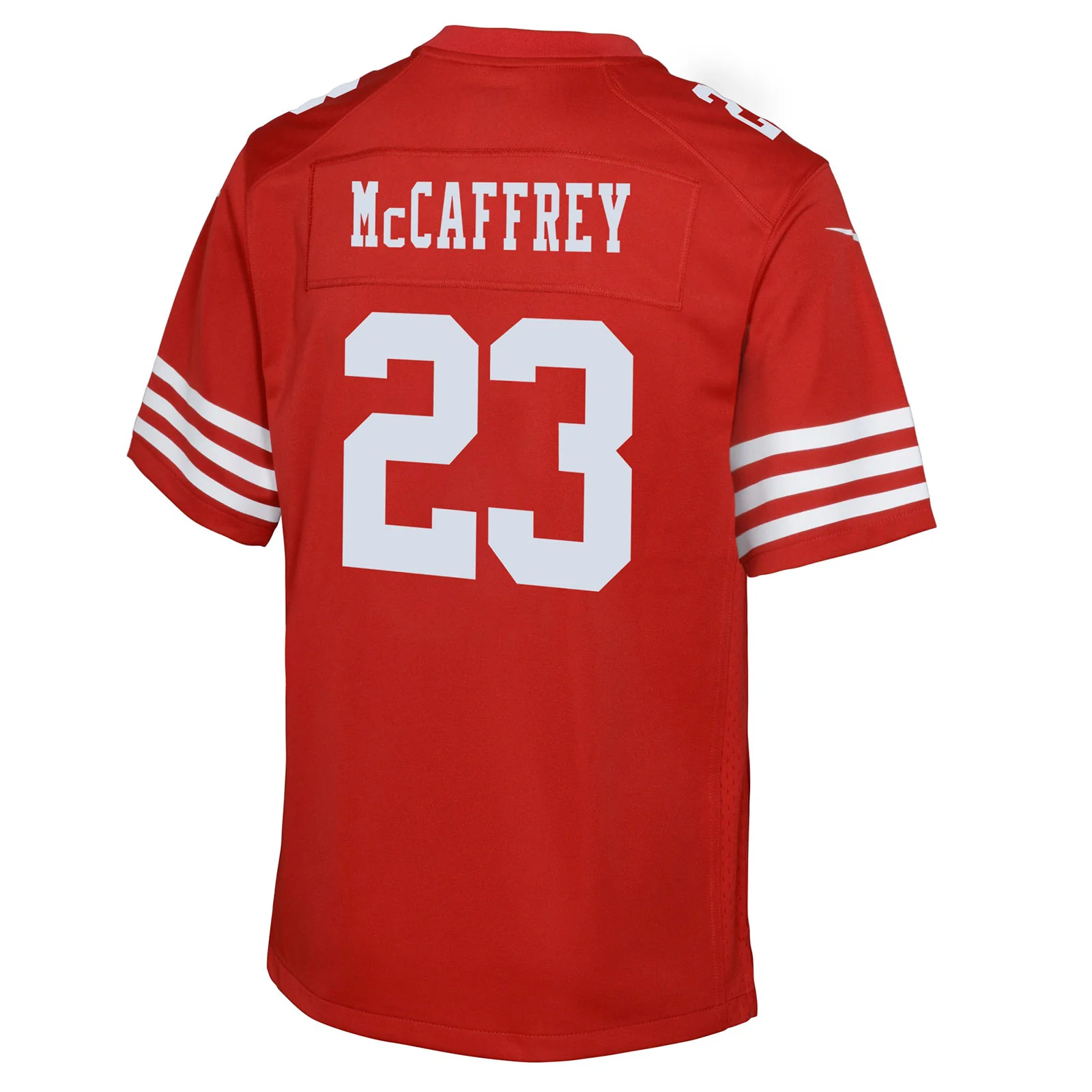 Nike 49ers McCaffrey 23 Kids Game Jersey