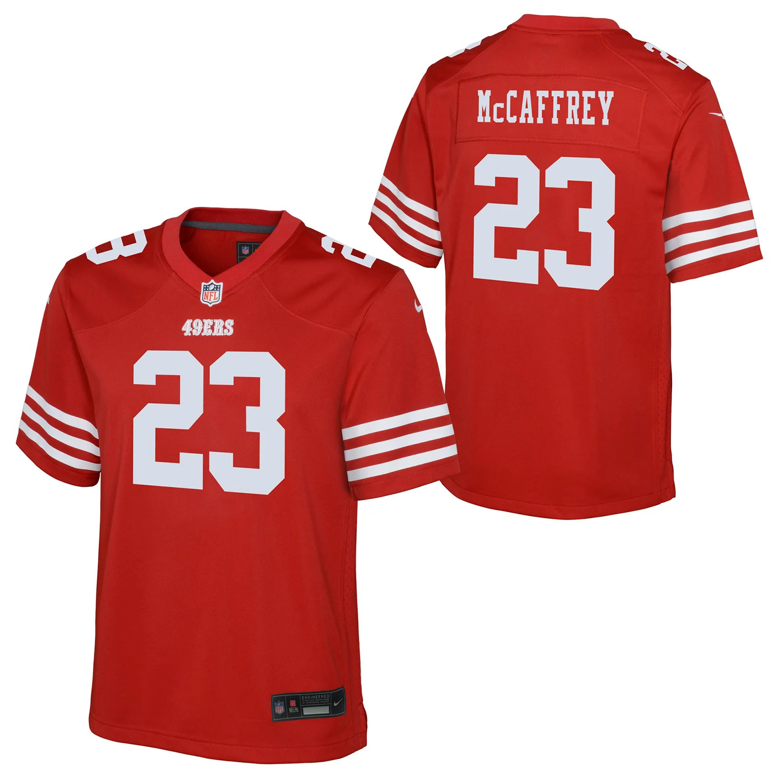 14437-nike-49ers-mccaffrey-23-kids-game-jersey-3.webp Nike 49ers McCaffrey 23 Kids Game Jersey