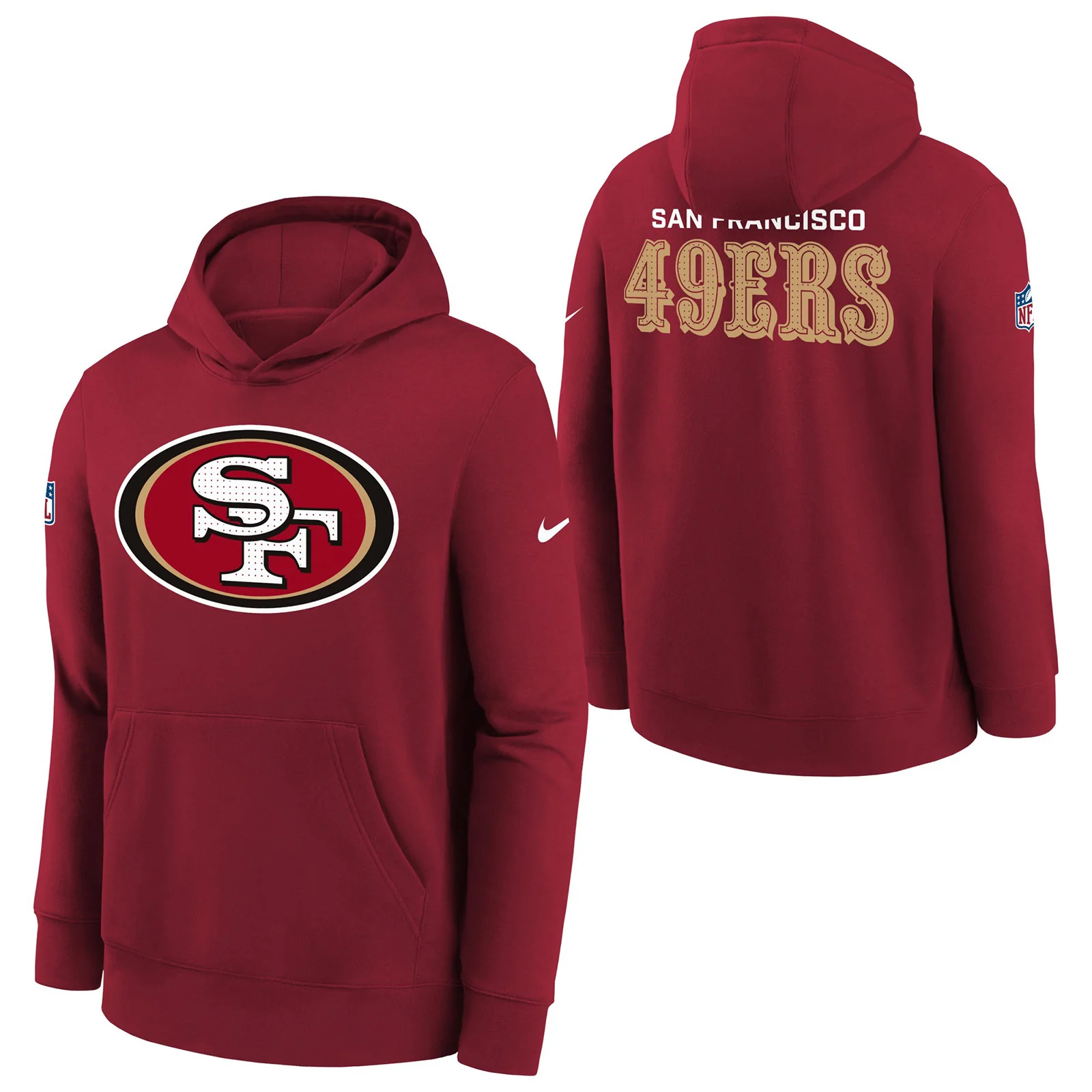 14447-nike-49ers-fleece-kids-hoodie-red-3.webp Nike 49ers Fleece Kids Hoodie - Red