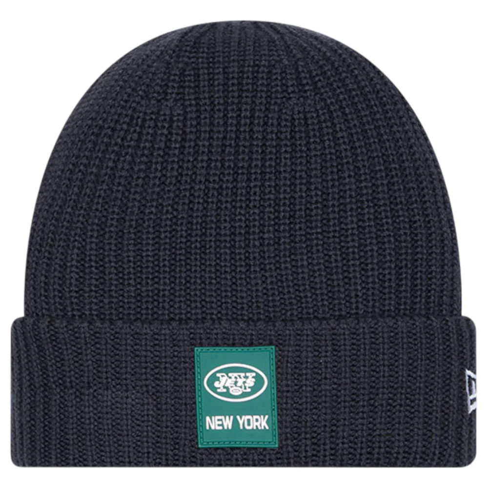 New Era NFL 25 Jets Beanie Hat Black