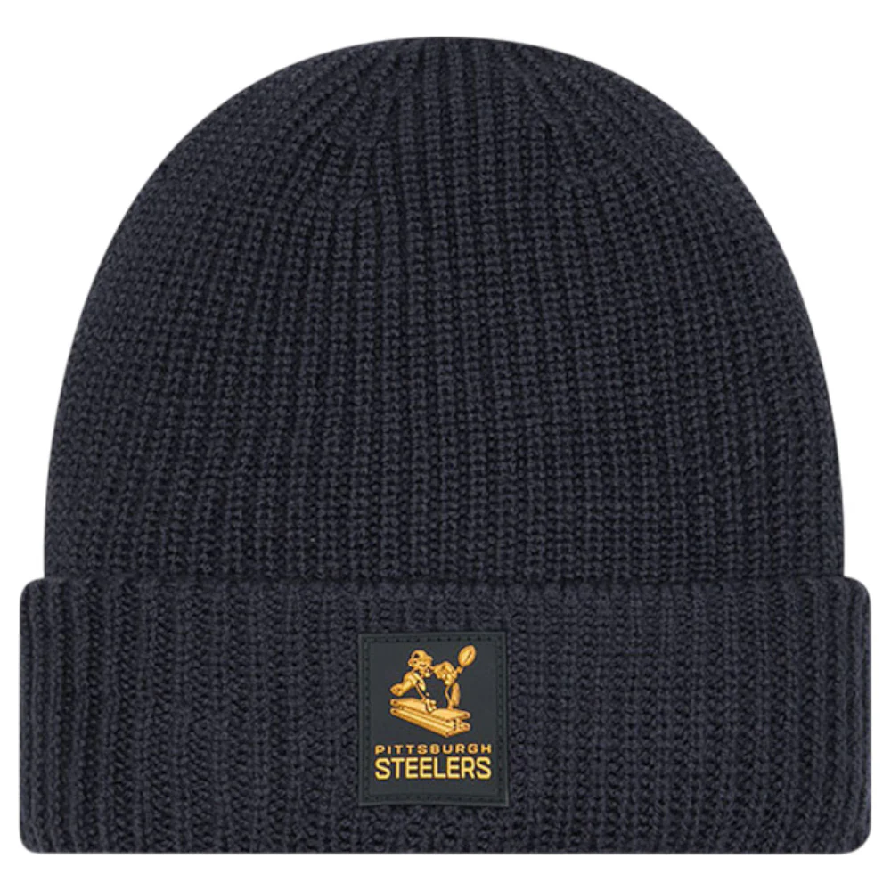 14458-new-era-nfl-25-steelers-beanie-hat-black-1.webp New Era NFL 25 Steelers Beanie Hat Black