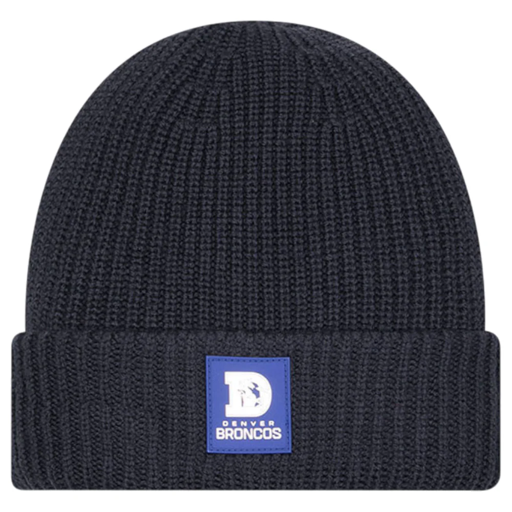 New Era NFL 25 Broncos Beanie Hat Black
