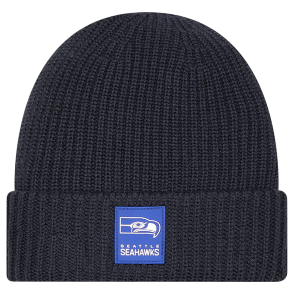 New Era NFL 25 Seahwaks Beanie Hat Black