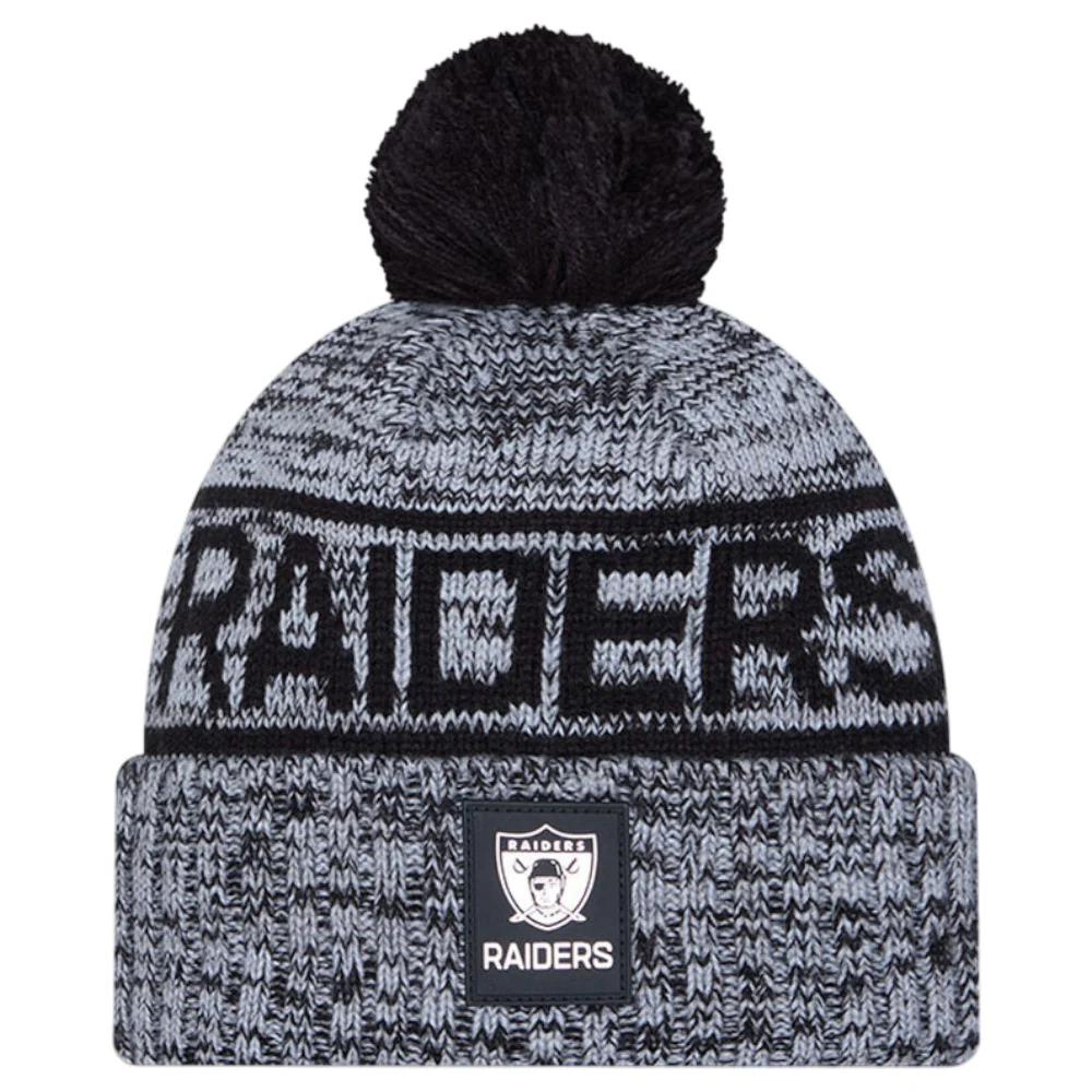 New Era NFL25 Oak Raiders Bobble Hat Blk