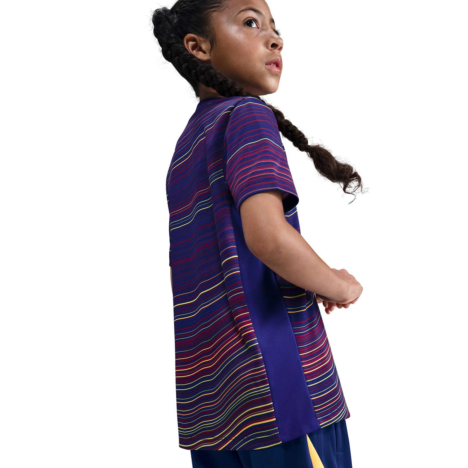 Nike FC Barcelona Academy Pro Home Kids Dri-FIT Soccer Pre-Match Short-Sleeve Top