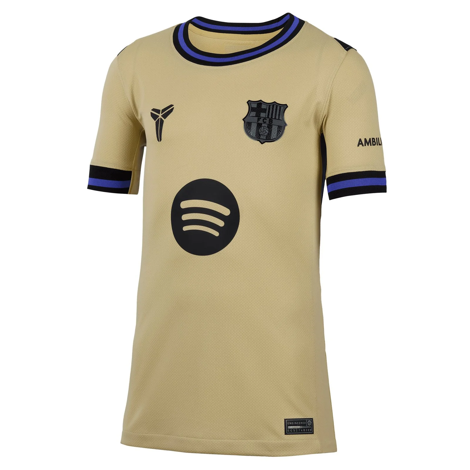 Nike FC Barcelona 2025/26 Stadium Away Kids Kobe Dri-FIT Soccer Replica Jersey