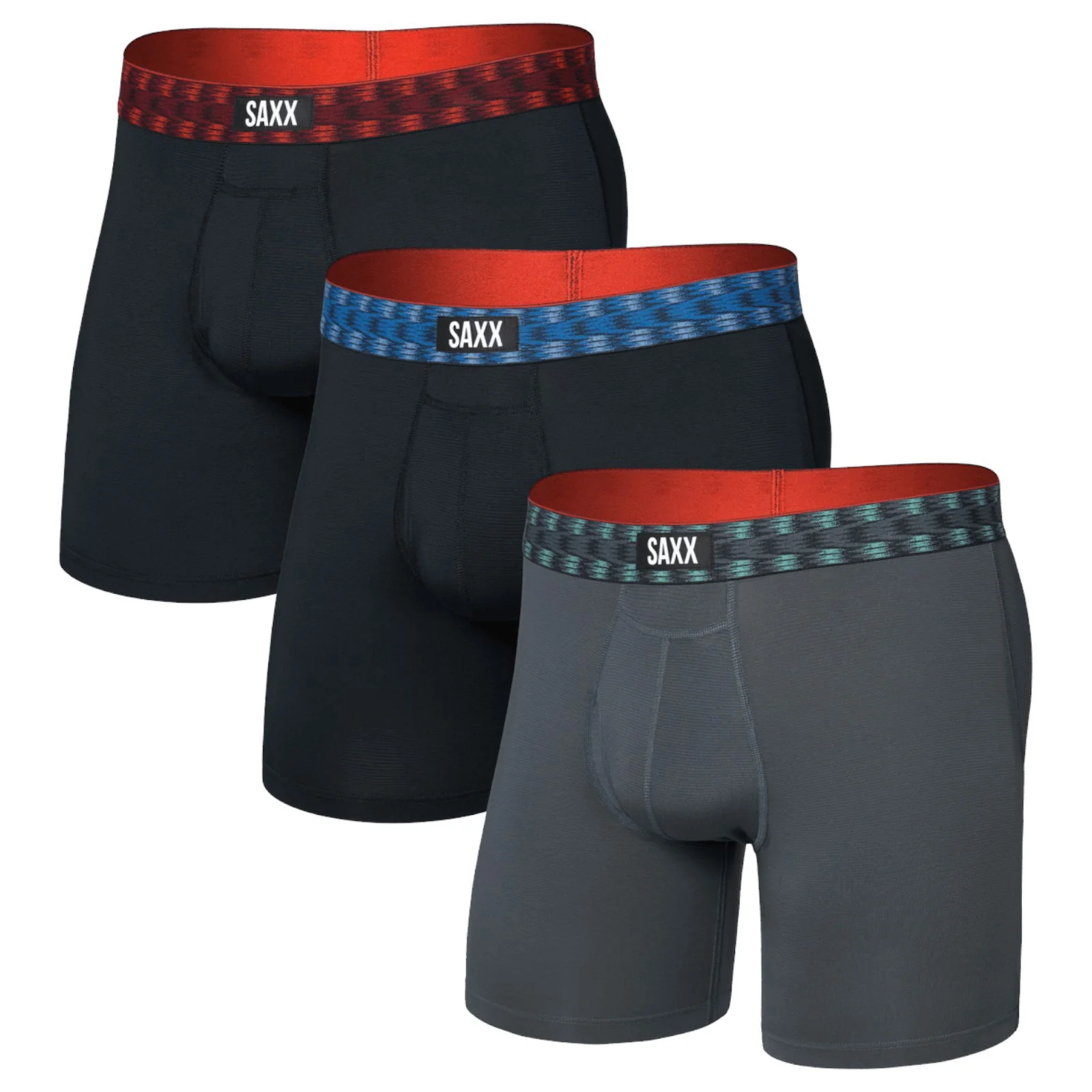 SAXX Multi Sport Mesh Boxer Fly Brief (3 Pack)