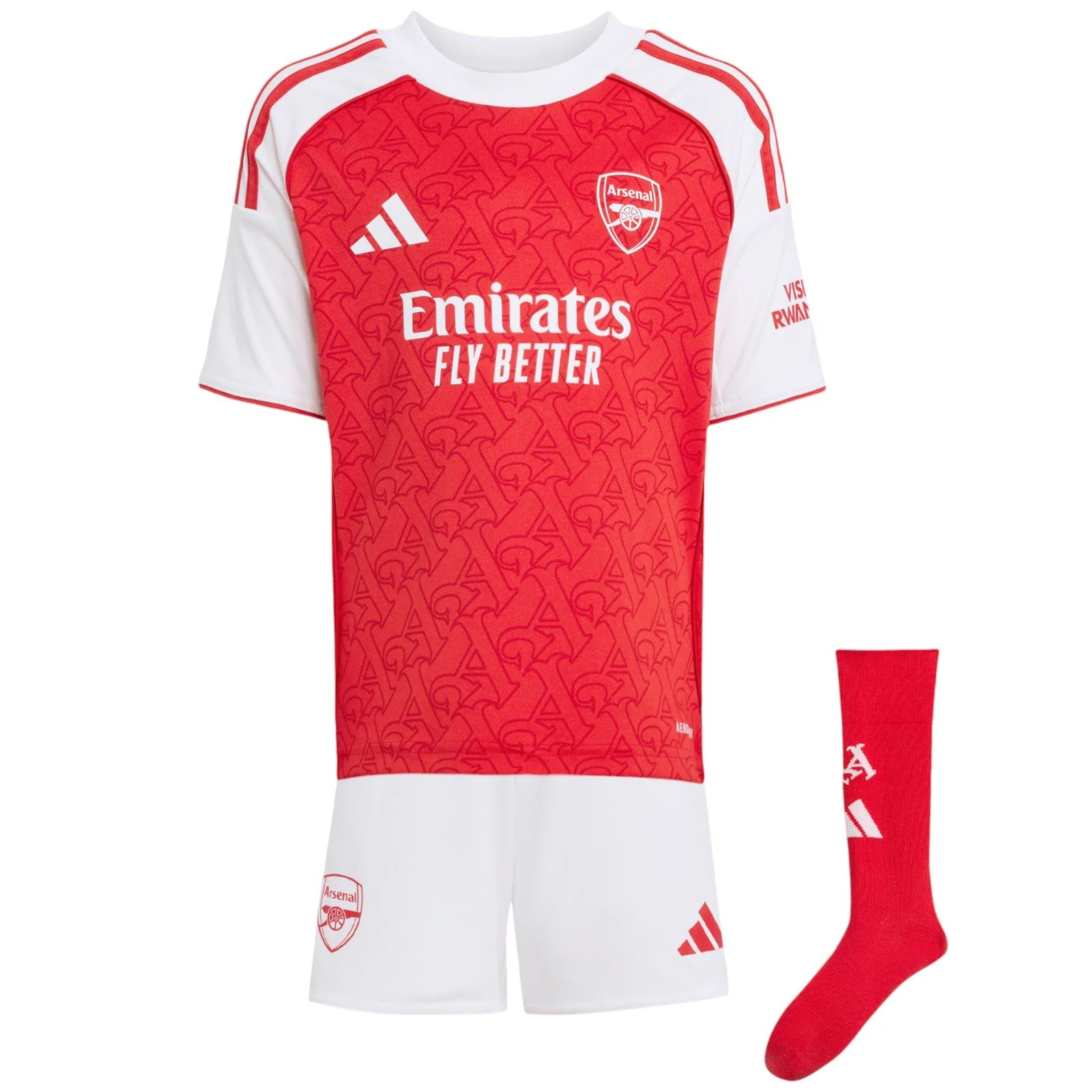 adidas Arsenal Football 2025/26 Kids Regular-Fit Home Kit