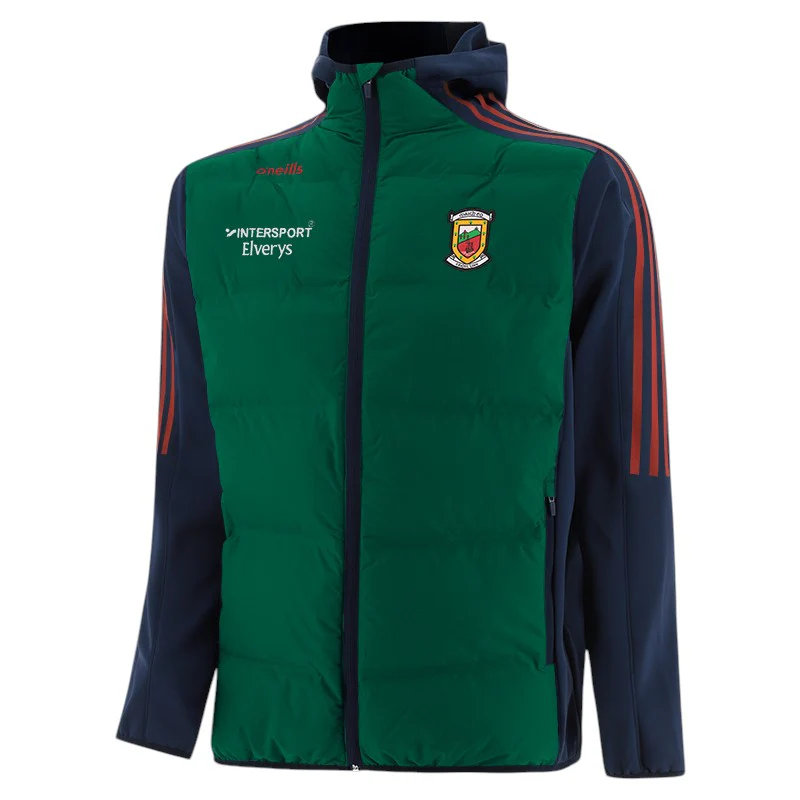 O'Neills Mayo GAA Hydra Kids Lightweight Padded Jacket Green