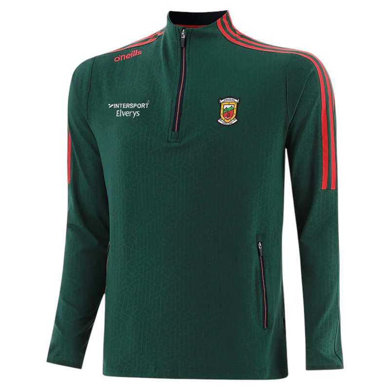O'Neills Mayo GAA Hydra Kids Half Zip Top Green