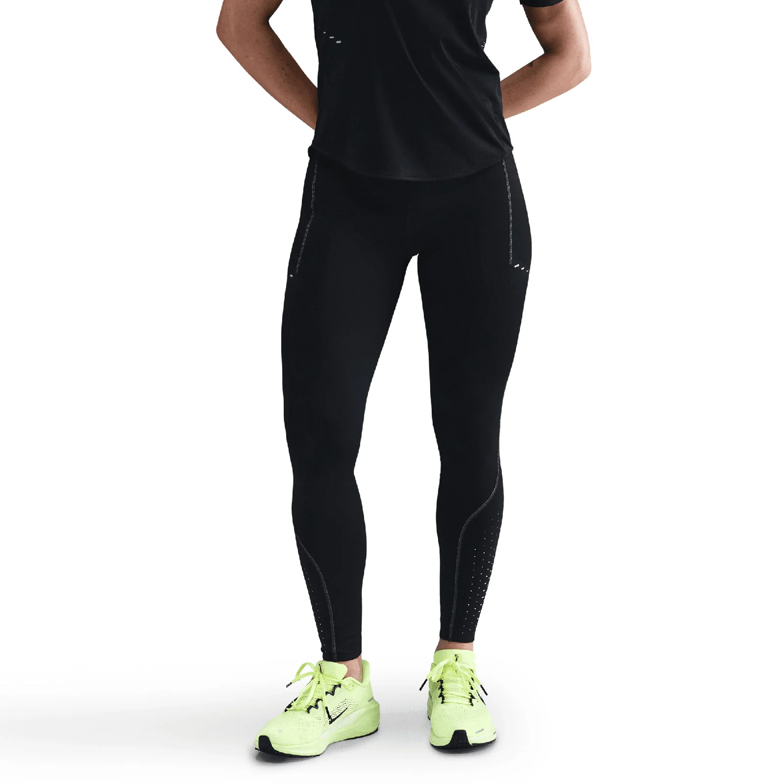 Nike Swift Womens High-Waisted 7/8 Running Leggings with Reflective Accents