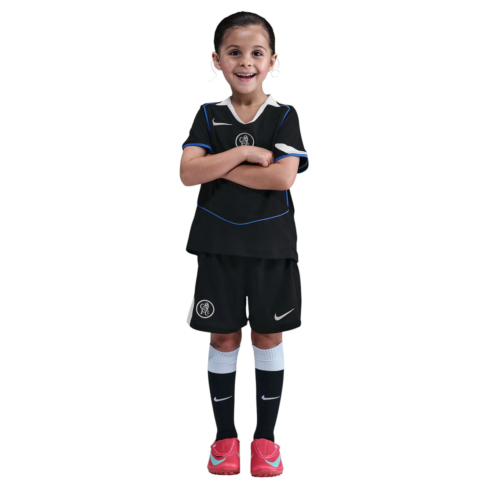 Nike Chelsea FC 2025/26 Stadium Third Little Kids Dri-FIT Total 90 Soccer 3-Piece Kit