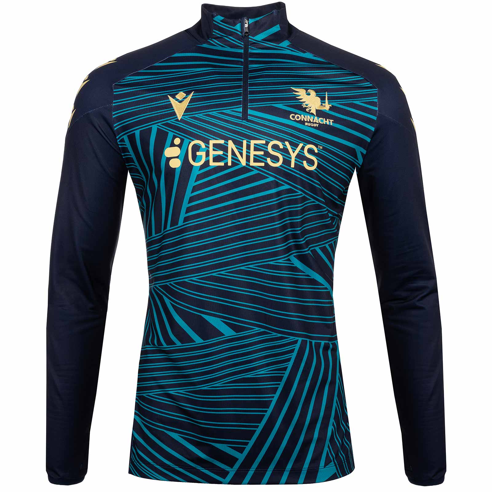 Macron Connacht Rugby 2025/26 Kids Warm-Up Training Top