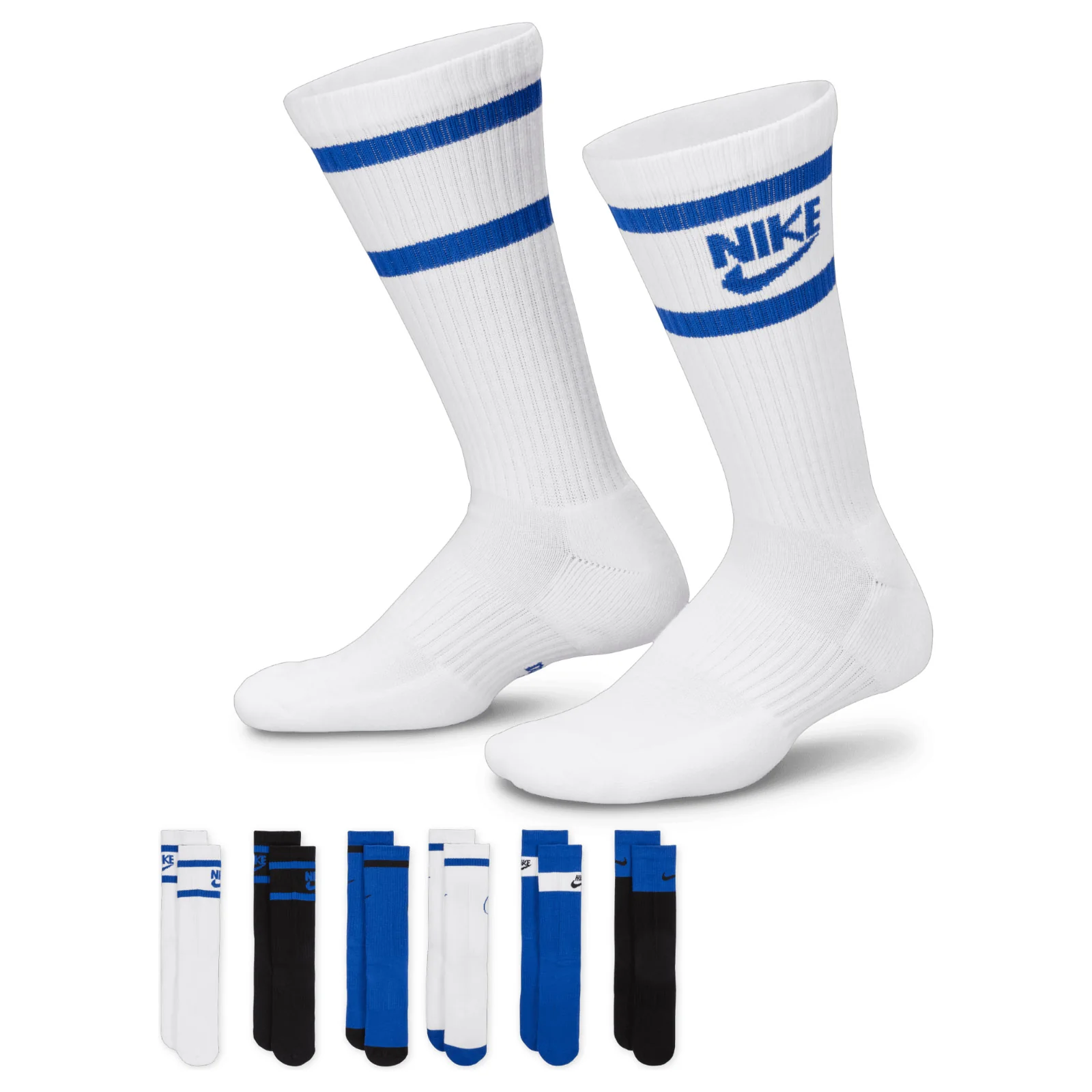 Nike Everyday Kids Cushioned Crew Socks (6 Pairs)