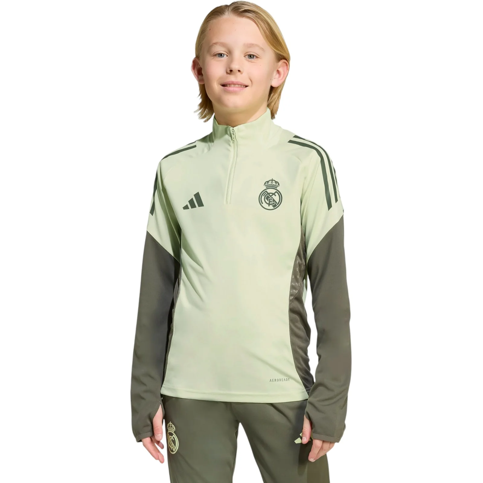 adidas Real Madrid Football 2025/26 Kids Half-Zip Top
