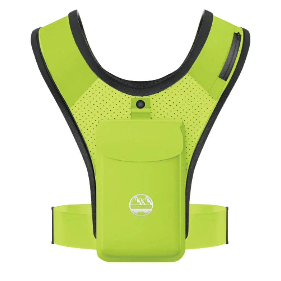 Six Peaks Running Vest w Phone Hold Ylw