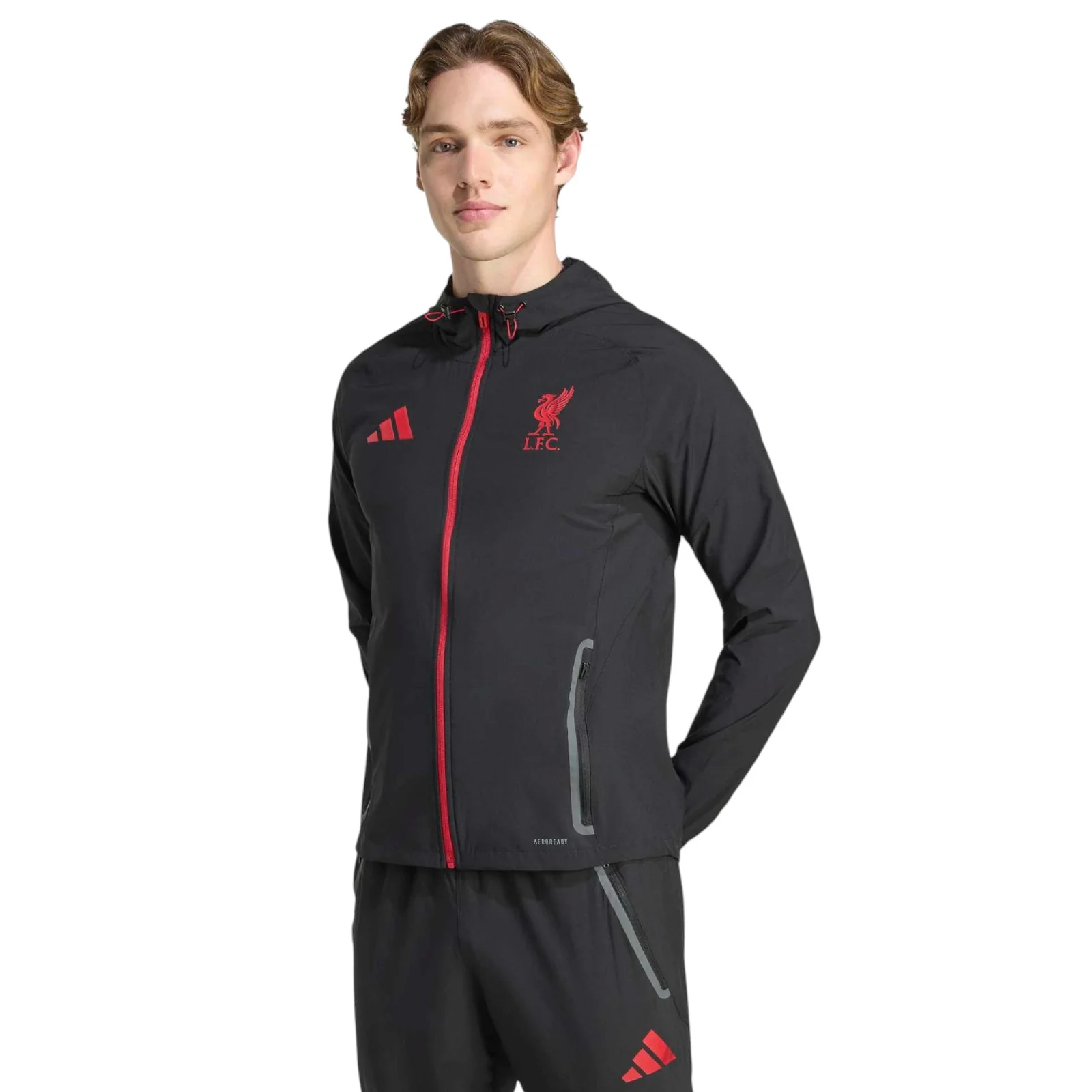 adidas Liverpool Football Tiro 2025/26 Adults Travel Jacket
