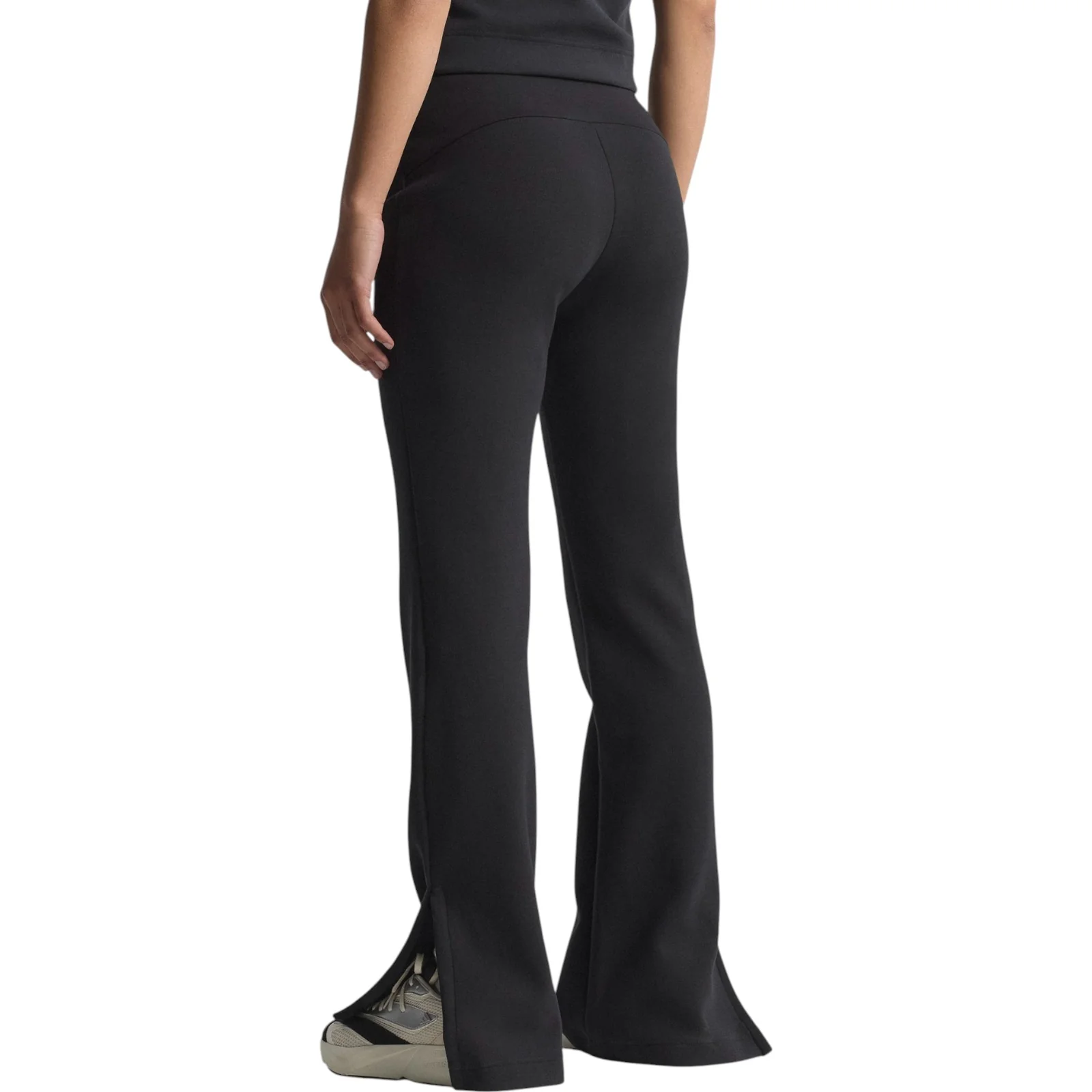 adidas All Season Womens Fleece Slim-Fit Flared Pants