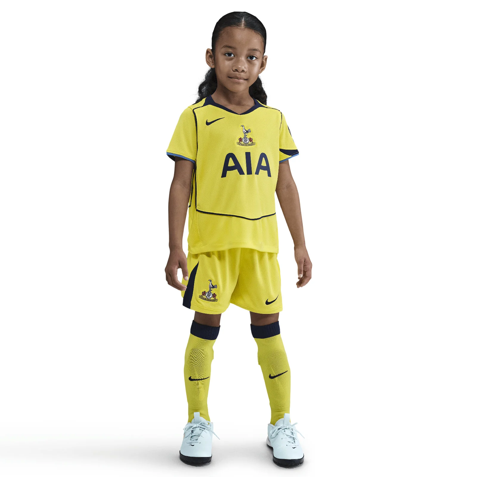 Nike Tottenham Hotspur 2025/26 Stadium Third Little Kids Dri-FIT Total 90 Soccer 3-Piece Kit