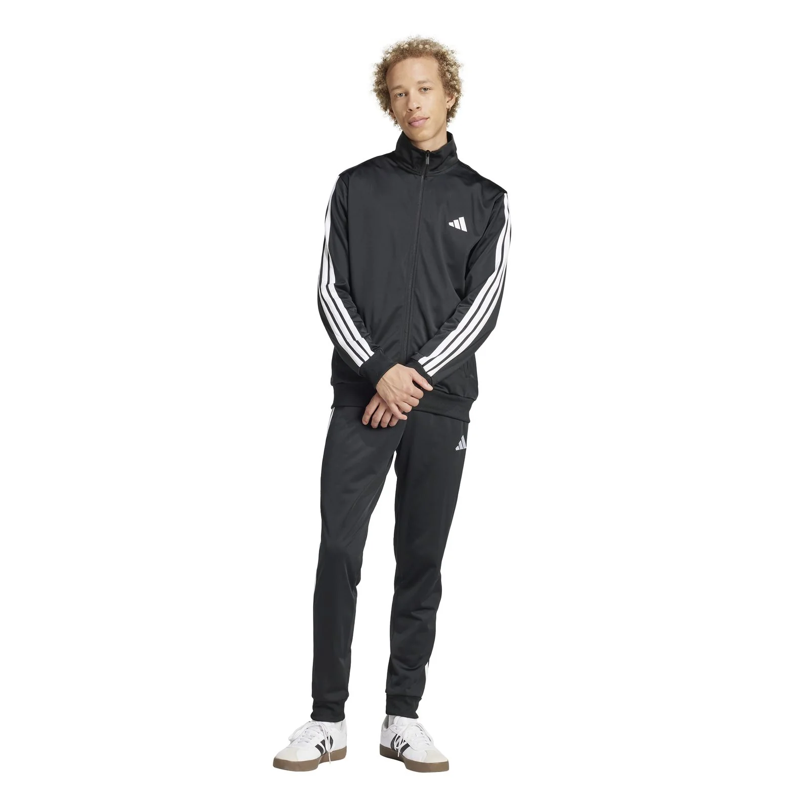 adidas 3S TR TT TS  Mens FZ Top Black