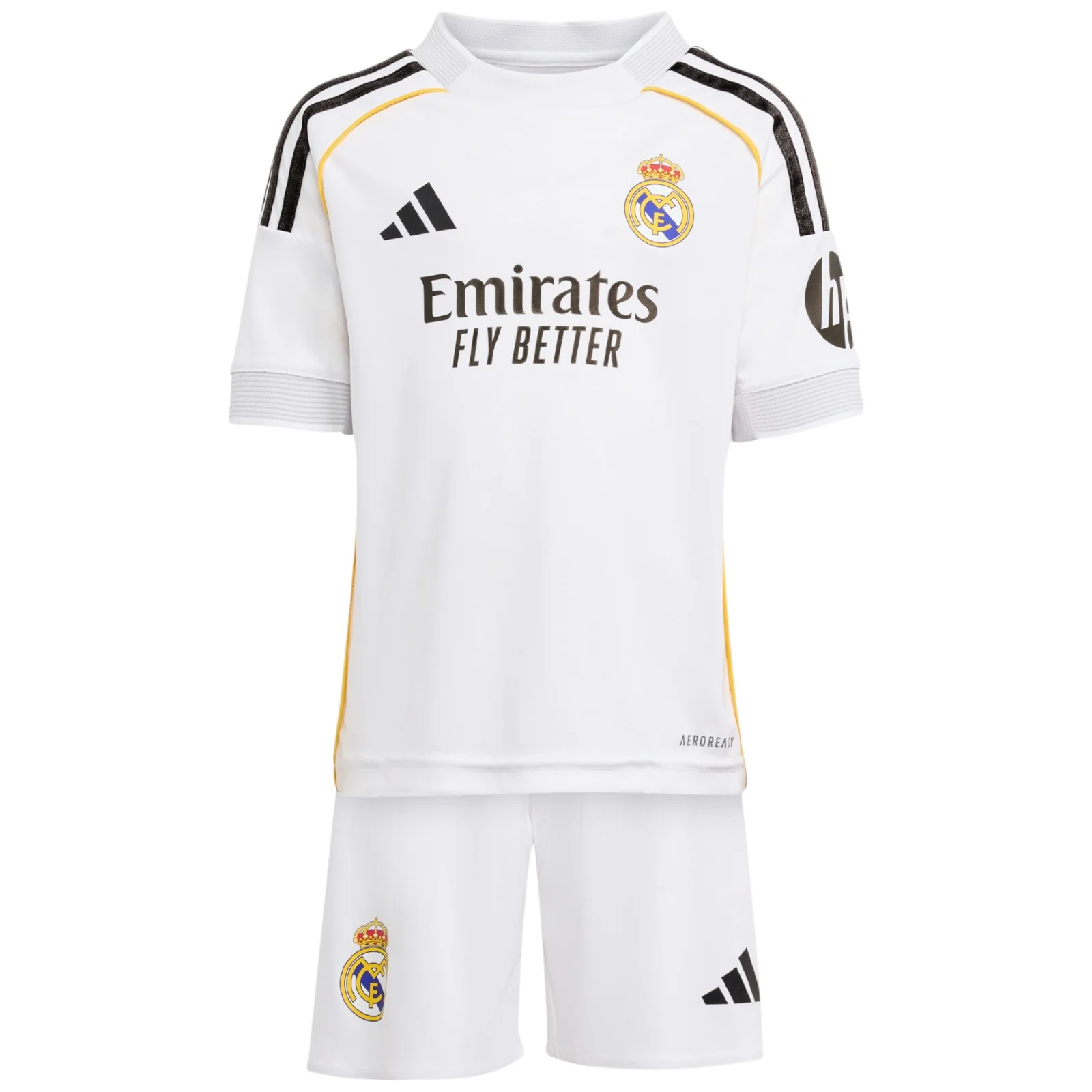 adidas Real Madrid Football 2025/26 Kids Home Kit