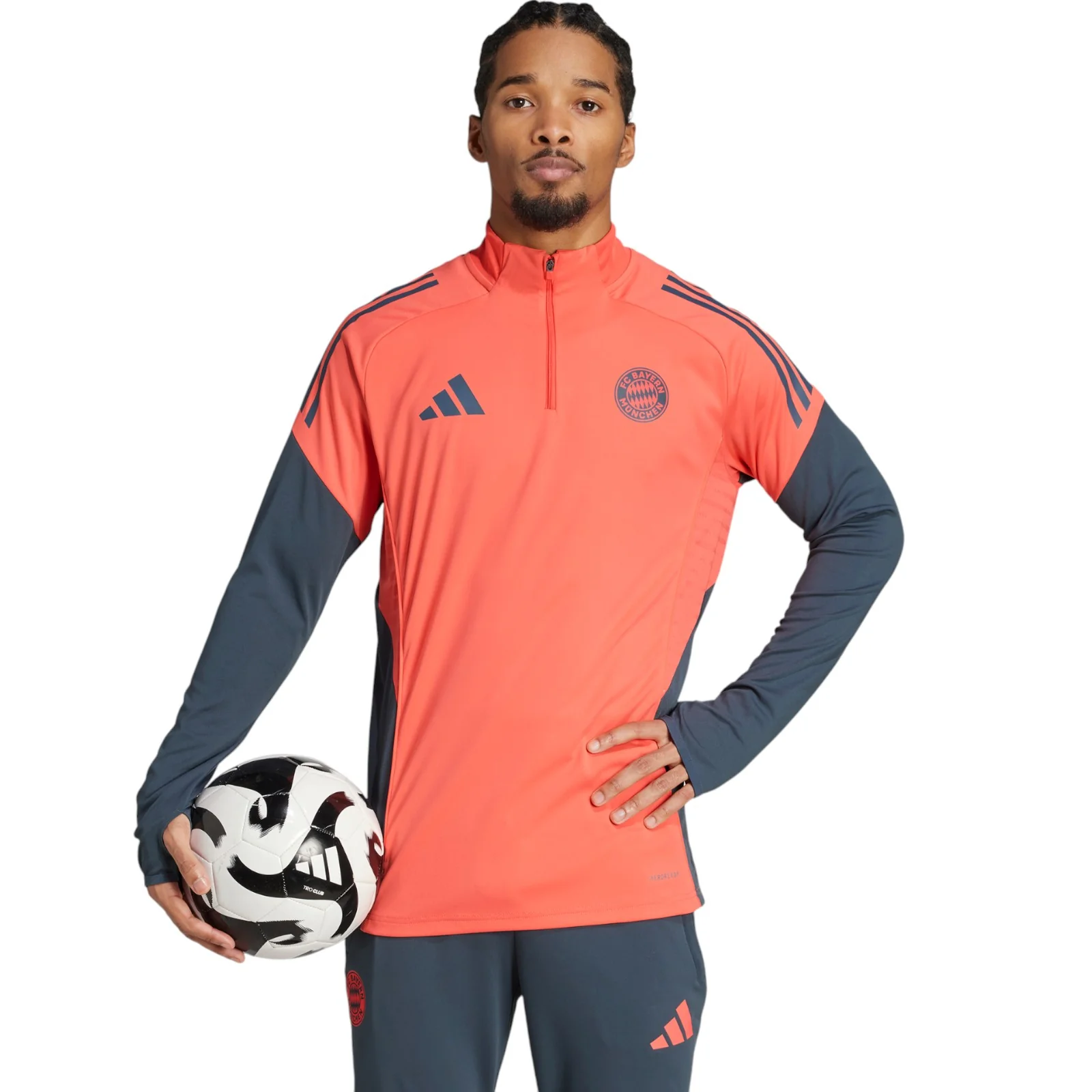 adidas FC Bayern Football 2025/26 Mens Half-Zip Training Top