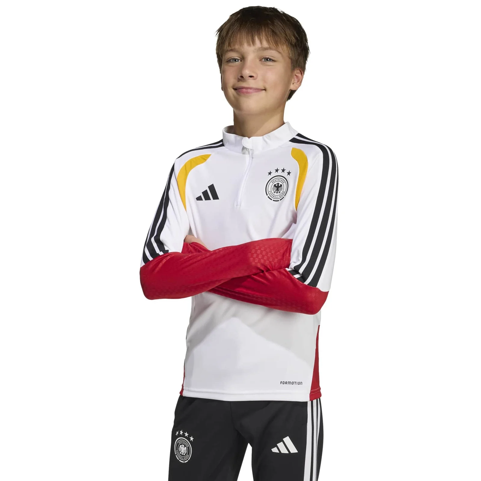 adidas Germany Football World Cup 2026 Tiro Training Kids Half-Zip Top