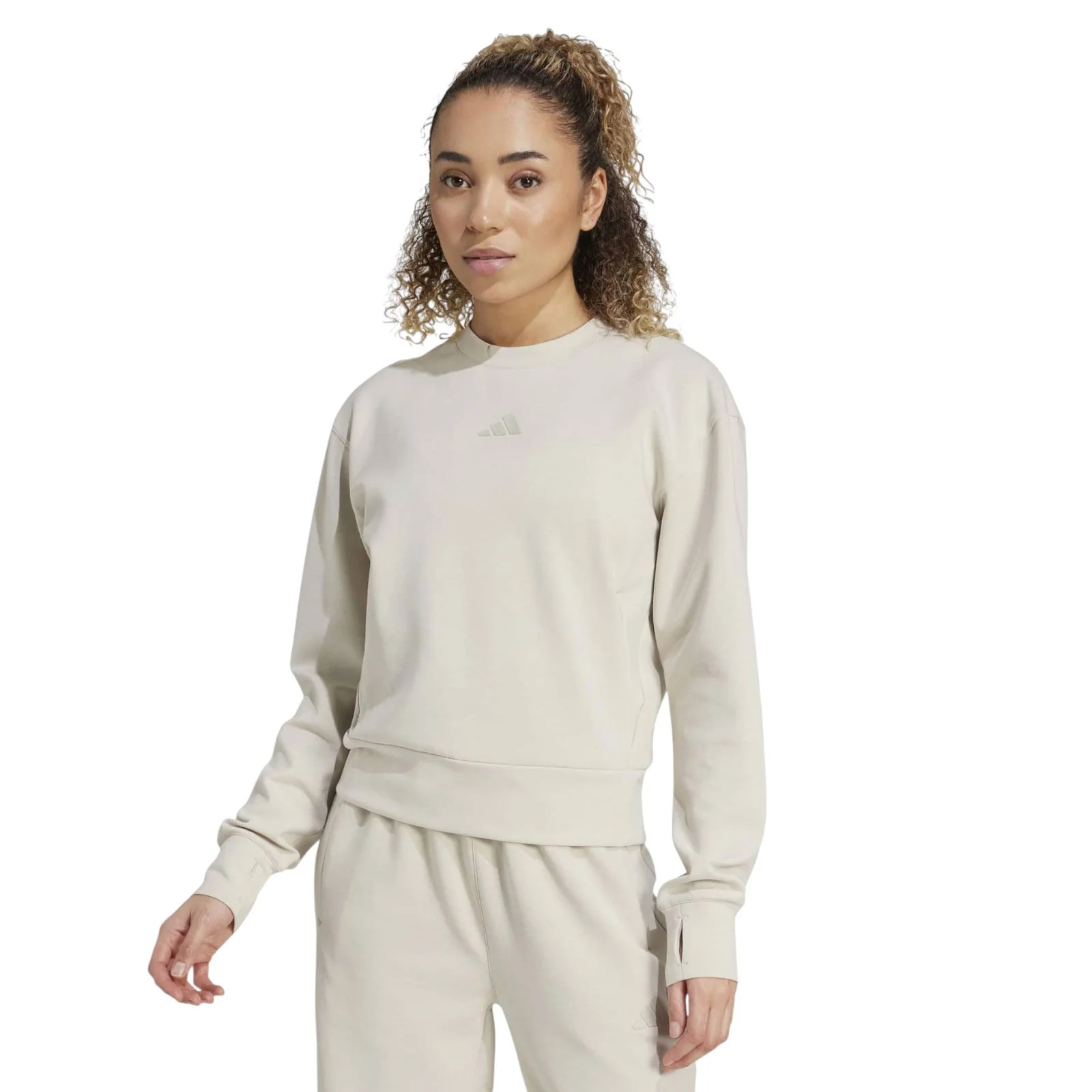 adidas Wmns D4T KNIT CREW White