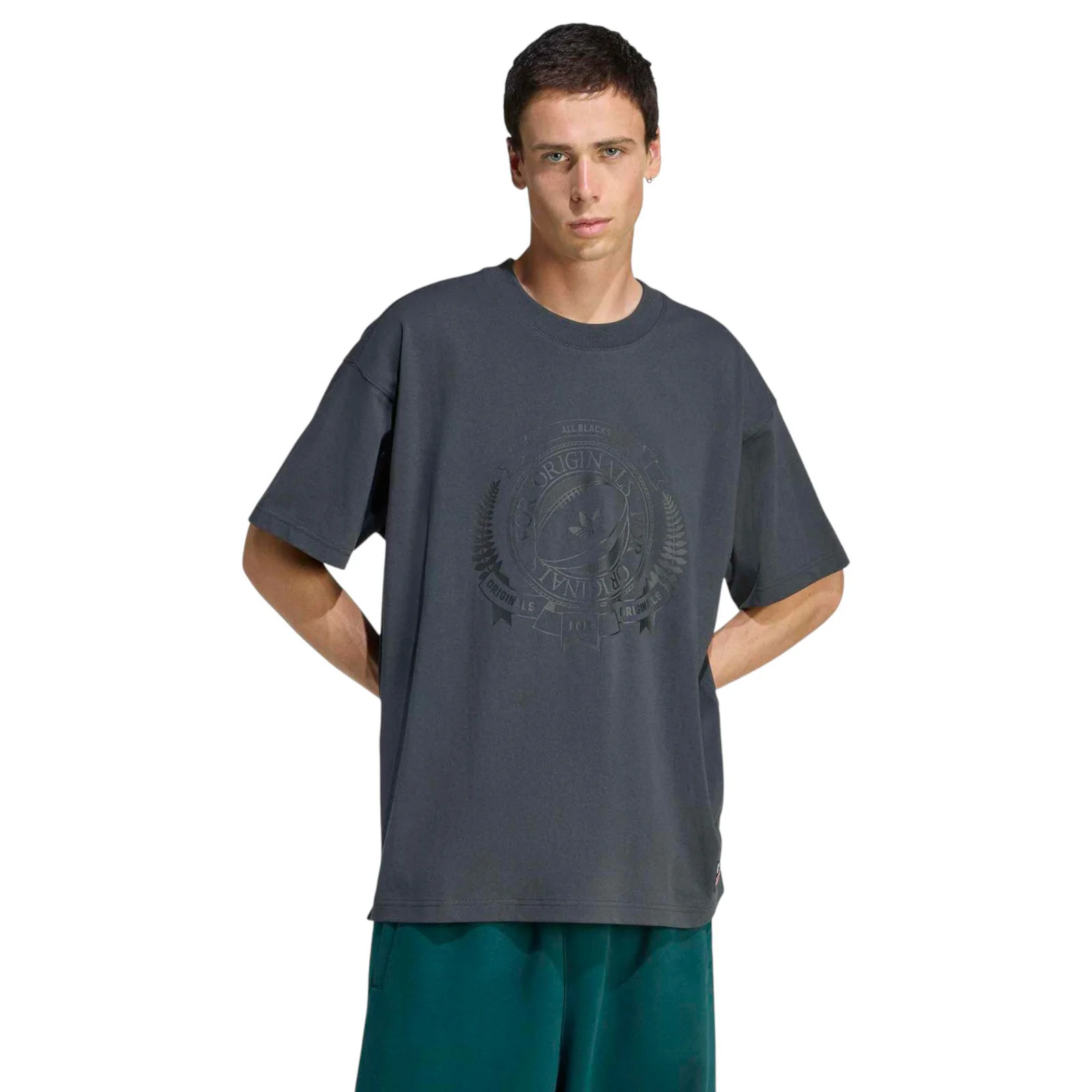 adidas All-Blacks Graphic Loose-Fit Short-Sleeved T-Shirt