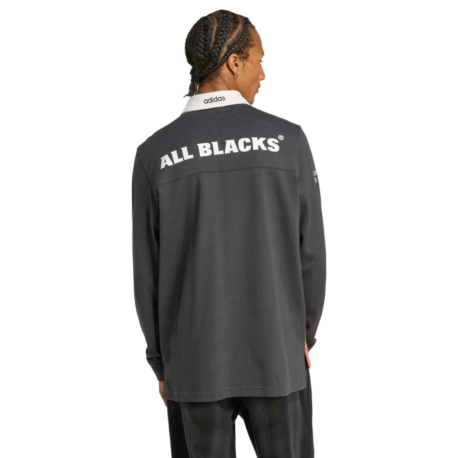 adidas ALL BLACKS Heritage Rugby Long-Sleeve Polo Shirt