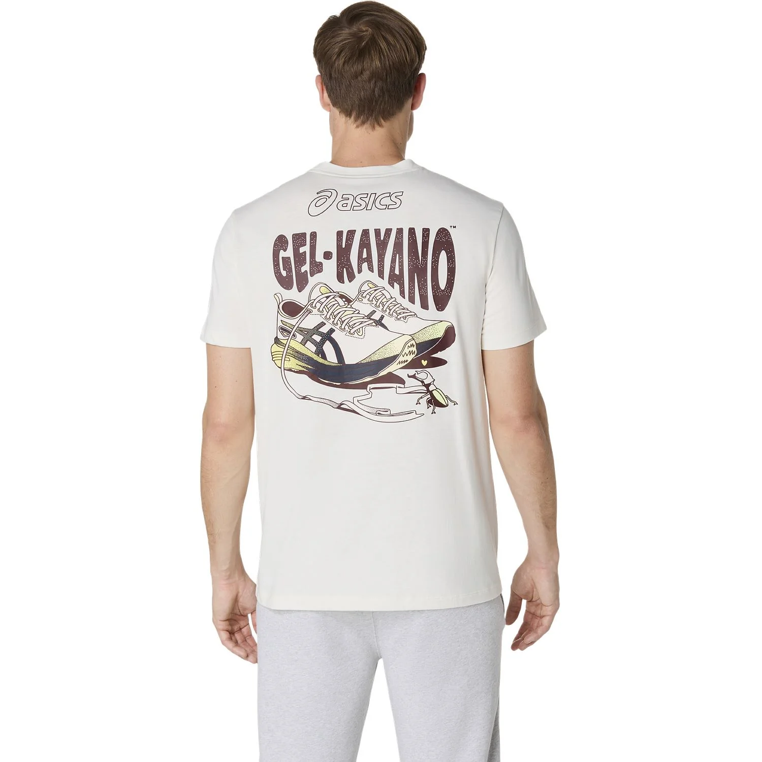 Asics Road Graphic Retro Mens Tee White
