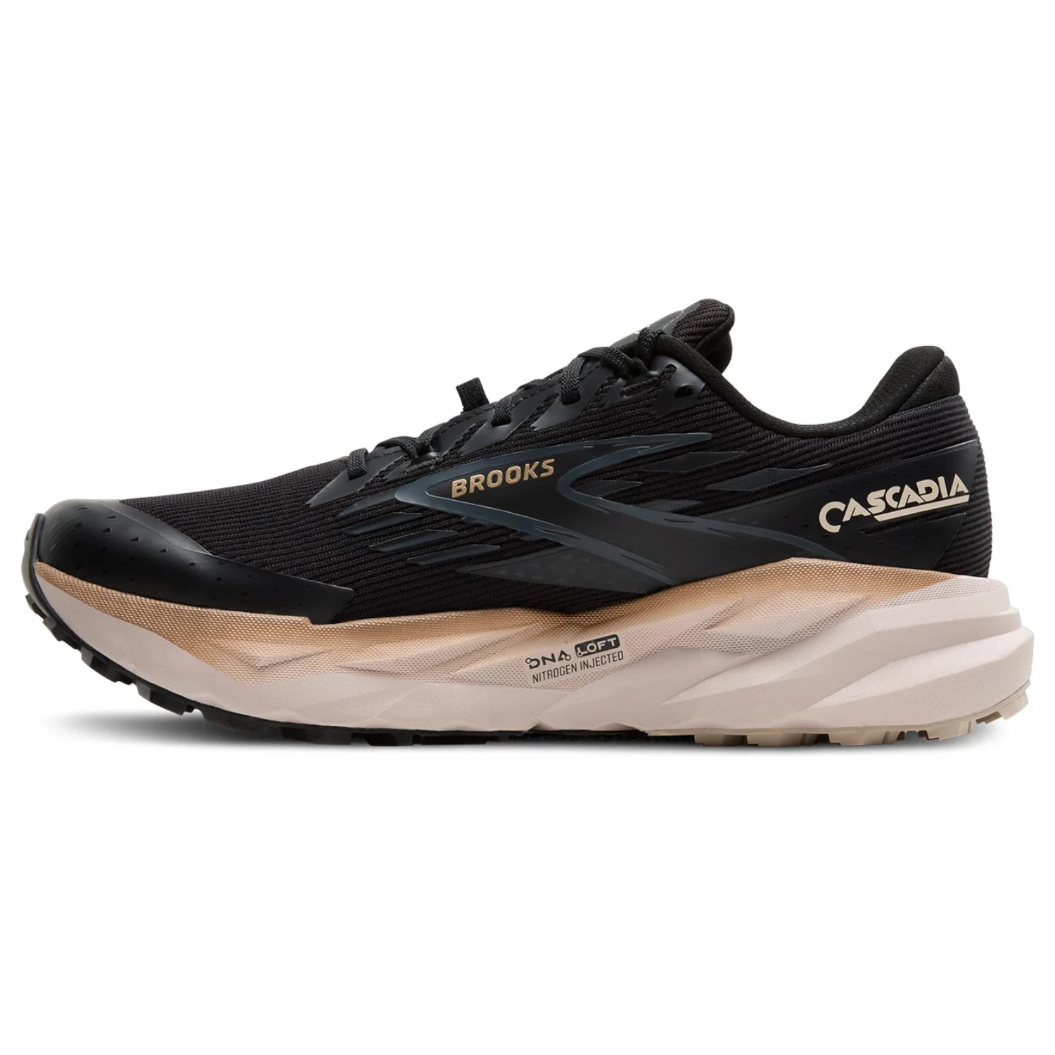Brooks Mens Cascadia 19 GTX Black