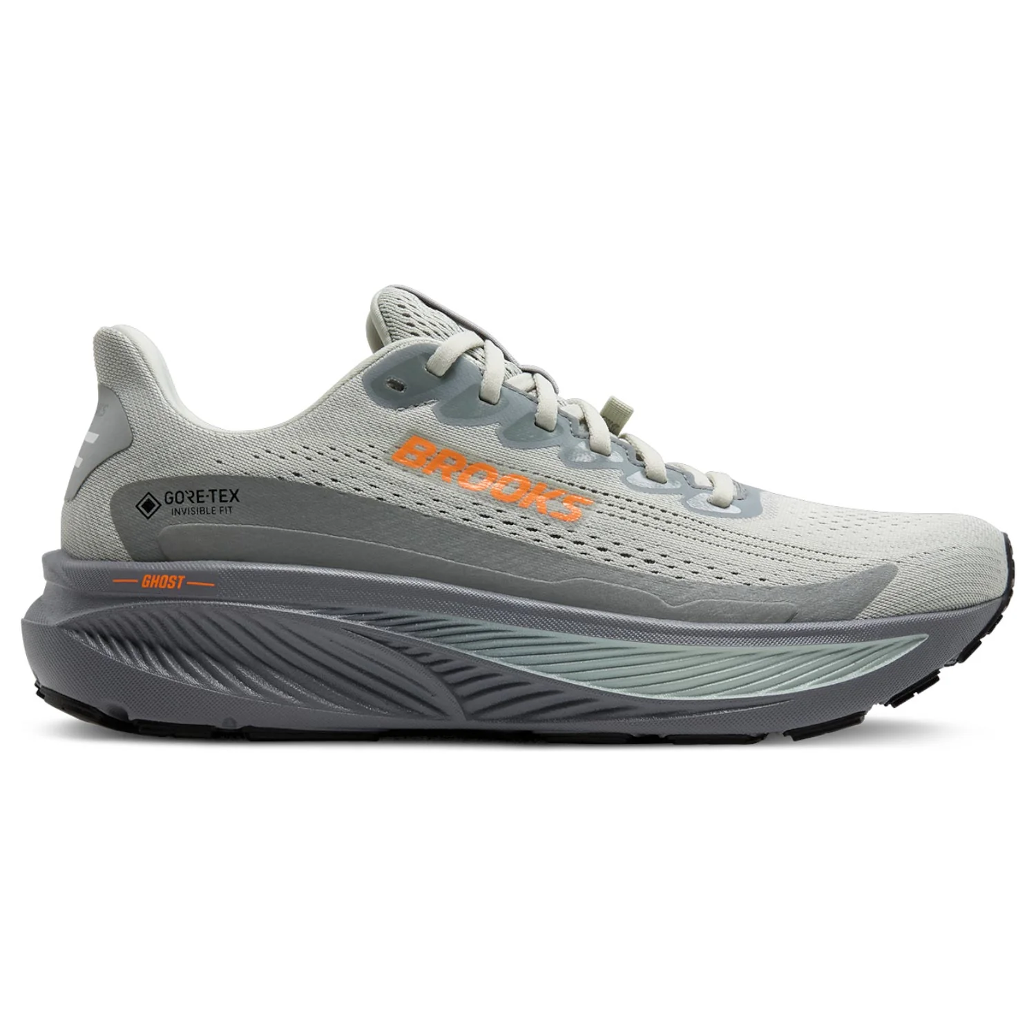 Brooks Mens Ghost 17 GTX Grey