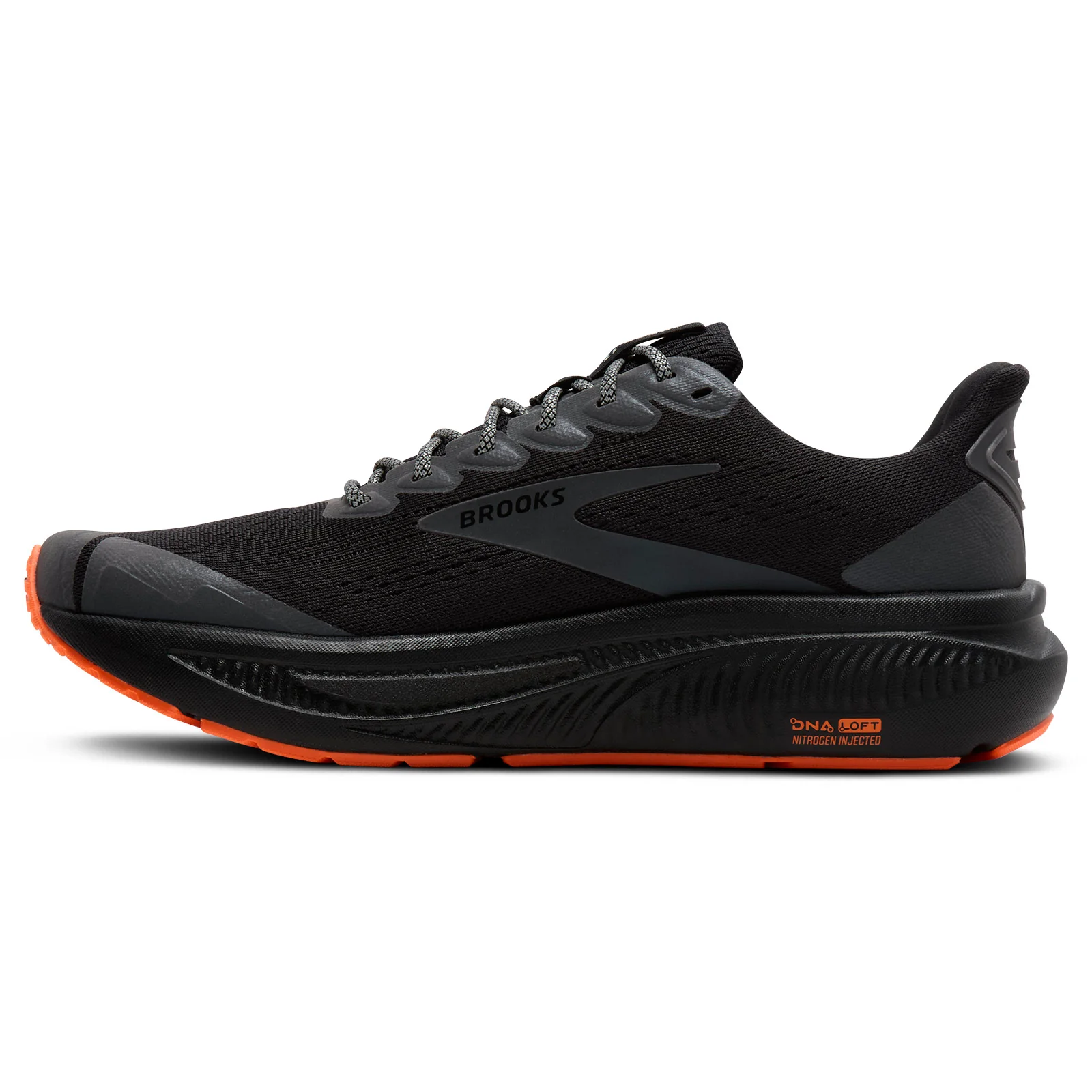 Brooks Mens Ghost 17 Run Vis Blk/Orange