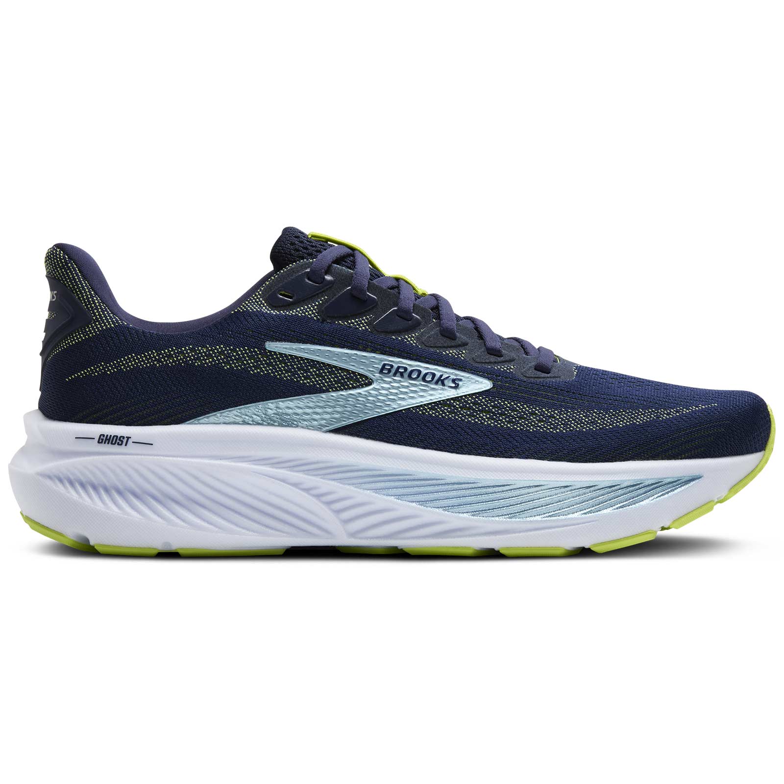 Brooks Mens Ghost 17 Wide Fit Blue
