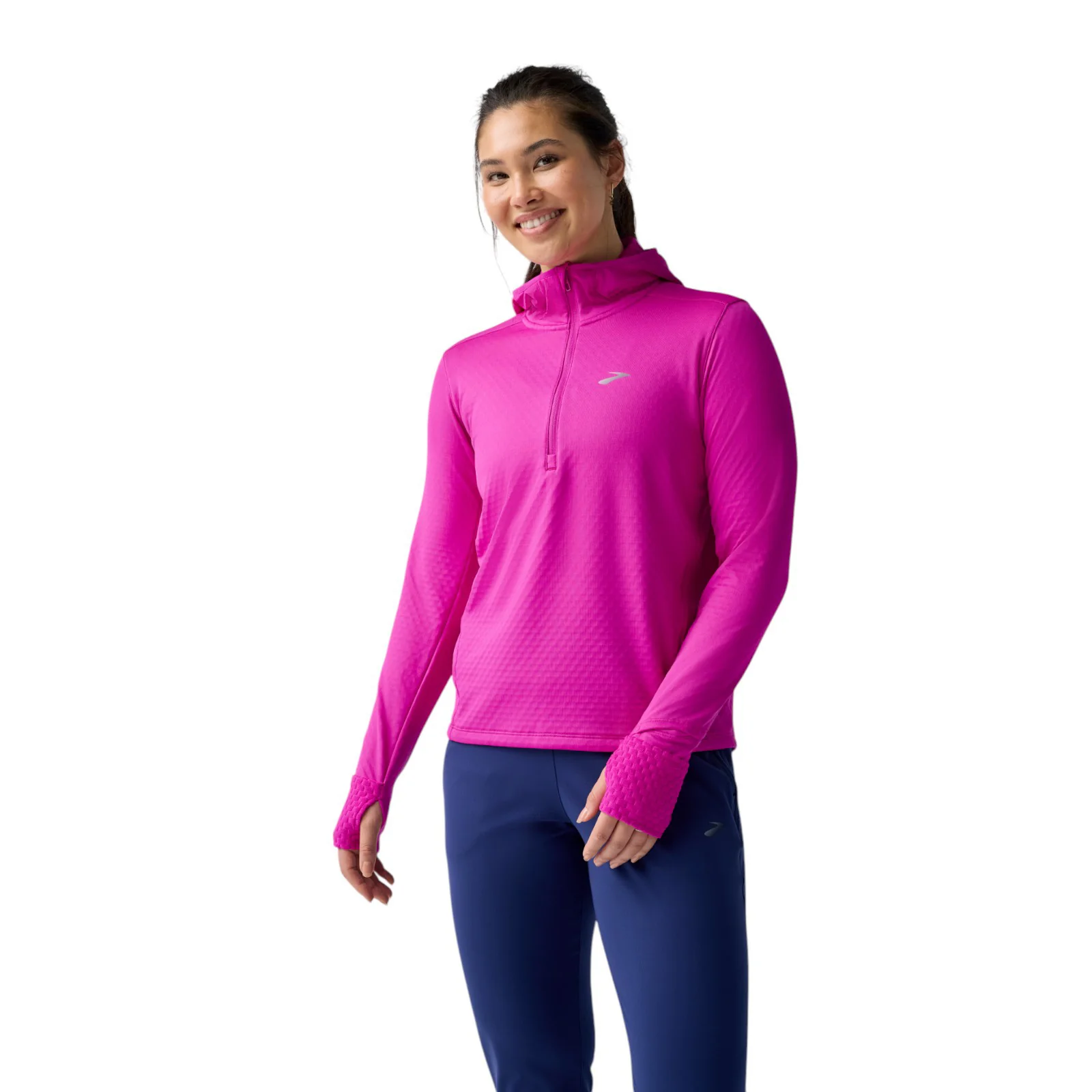 Brooks Womens Notch Thermal Hoodie 3.0