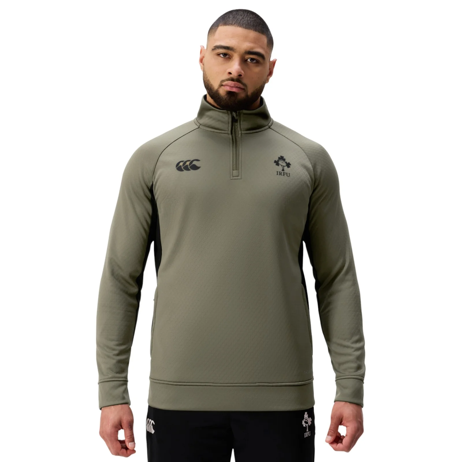 Canterbury Ireland IRFU Rugby 2025/26 Mens Half-Zip Top