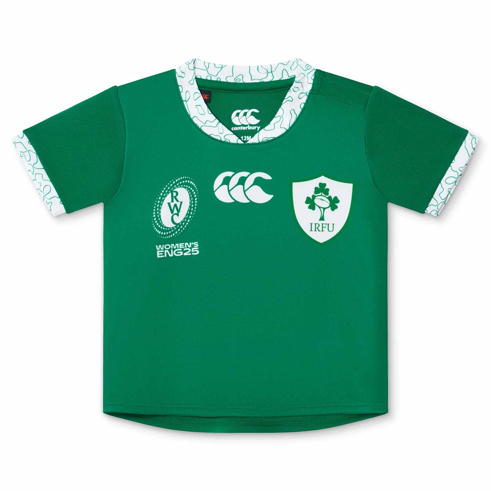 Canterbury IRFU Ireland Rugby Womens RWC 2025/26 Junior Home Jersey
