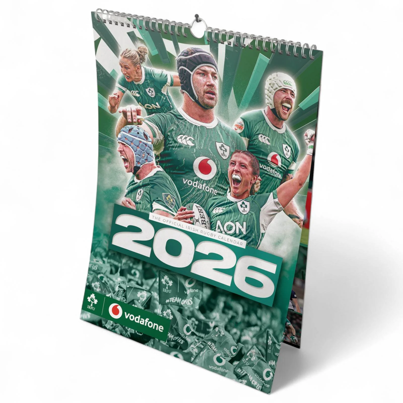 DBA Official IRFU Ireland Rugby A3 2026 Wall Calendar